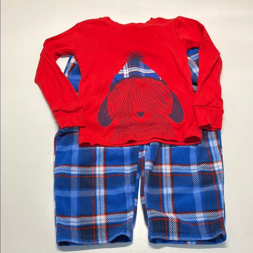 Carters Red and Blue Plaid Pajama Set
